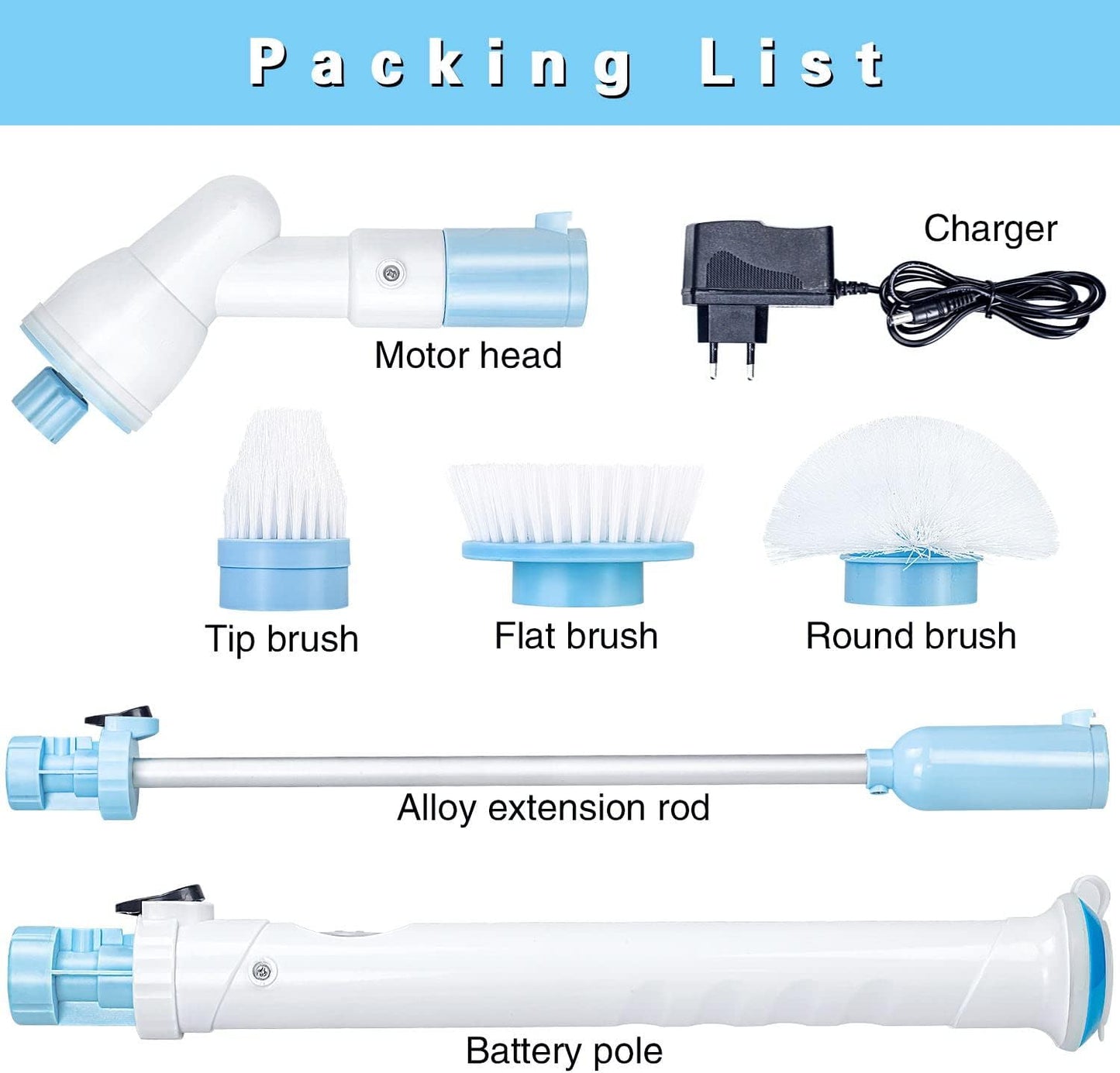3 in 1 Electric Spin Scrubber Machine