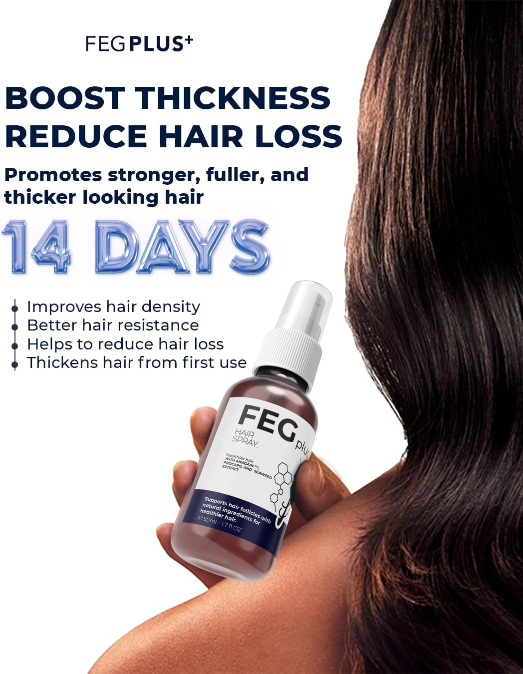 FEG PLUS Organic Hair Growth Treatment Oil 50ml