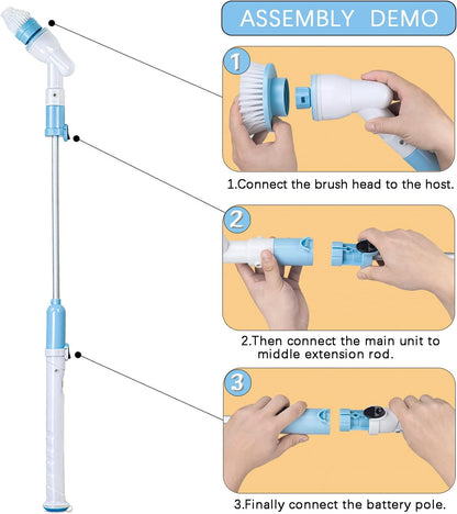 3 in 1 Electric Spin Scrubber Machine